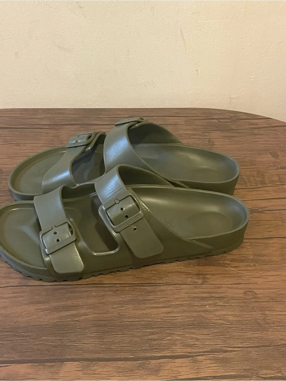 Birkenstock Olive Green EVA Slide Sandal Mens 8 women’s 10